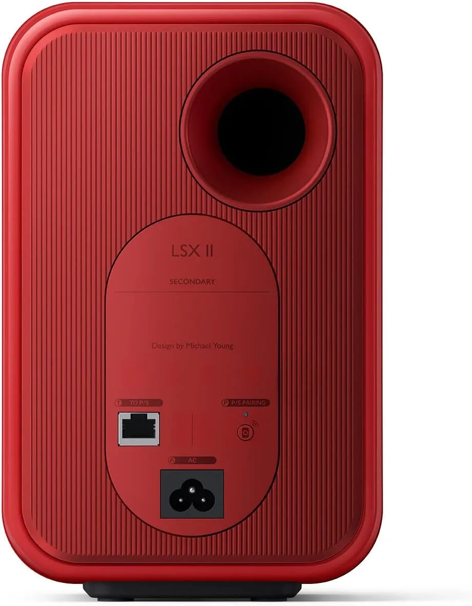 KEF LSX II Wireless HiFi Speaker System (Lava Red)