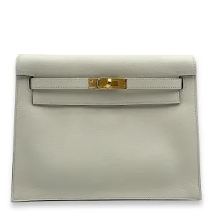 Kelly Danse Verso Blanc/Kraft in Evercolor, Gold hardware