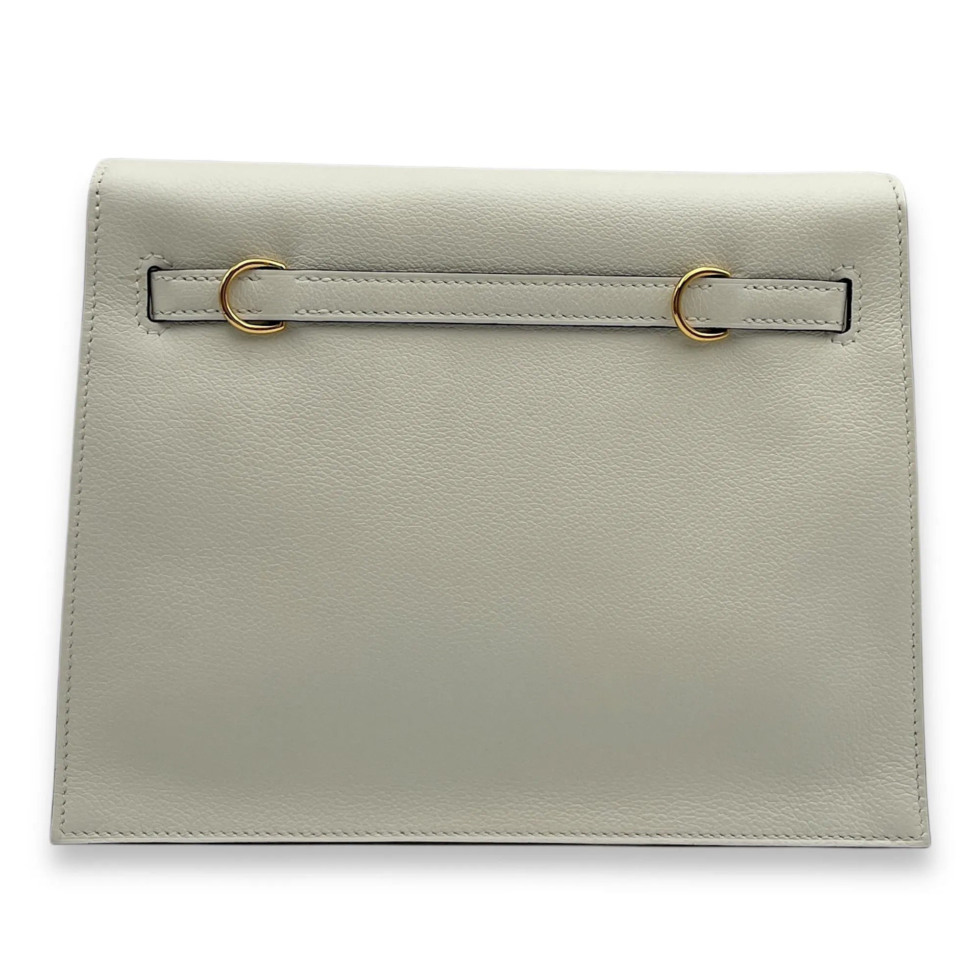 Kelly Danse Verso Blanc/Kraft in Evercolor, Gold hardware
