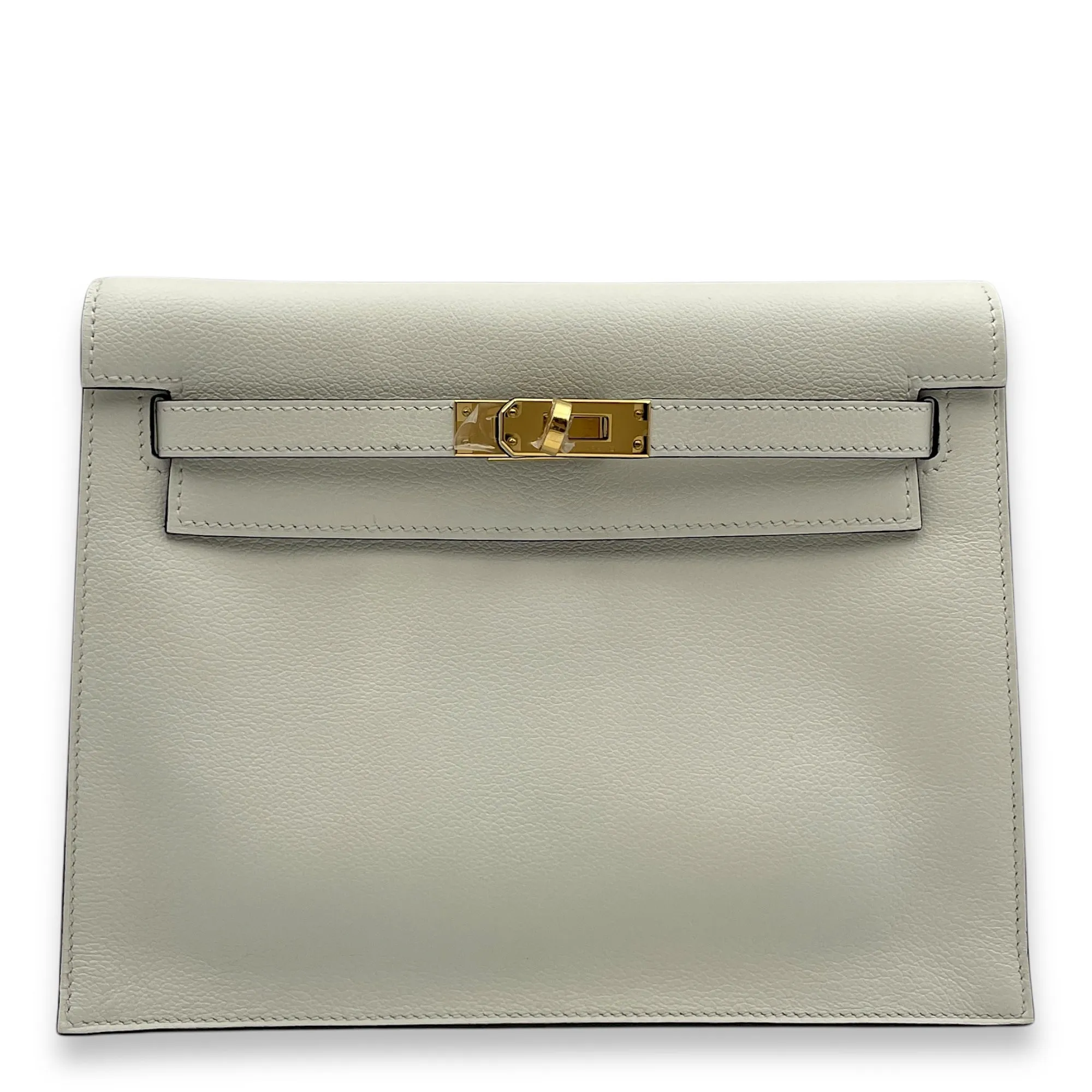Kelly Danse Verso Blanc/Kraft in Evercolor, Gold hardware
