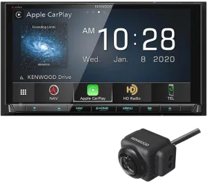 Kenwood Excelon DNX997XR 6.8" Capacitive Touch Panel Navigation DVD Receiver with Bluetooth & HD Radio | High Definition Display | with Apple CarPlay and Android Auto | Plus CMOS-740HD Back Up Camera