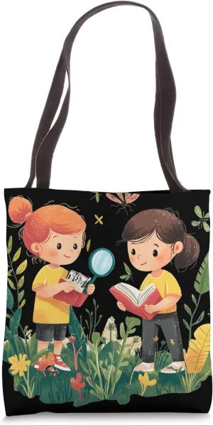 Kids Educational Exploration Nature Design Tote Bag