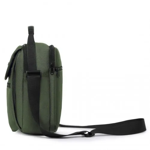 Kono Durable Men's Crossbody Shoulder Bag with Multiple Pockets - Messenger Bag - Green