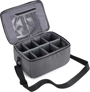 Koolertron Dslr Camera Insert Bag Purse Universal Liner Lens Pouch Partition Protective Cover Waterproof Sleeve for Cannon/Nikon/Sony (Grey)