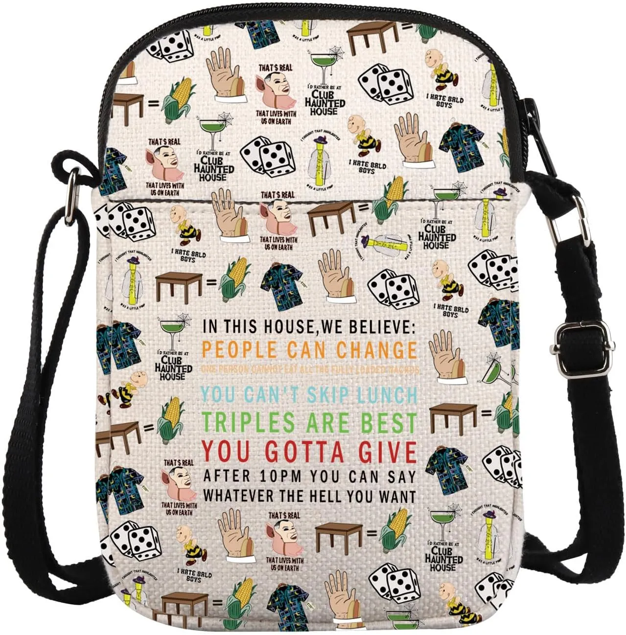 KUIYAI ITYSL Comedy Inspired Crossbody Bag Comedy Lover Gift ITYSL Fans Merch