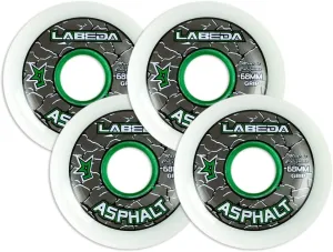 Labeda Asphalt Outdoor Inline Roller Hockey Wheels 68mm White 83A Outdoor 4-Pack