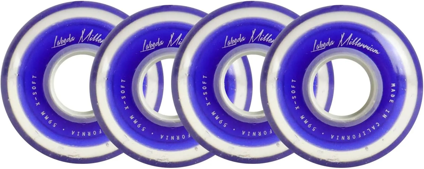 Labeda Millennium Gripper Roller Hockey Inline Wheels 4 Pack - Choose Color/Size