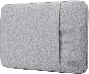 Lacdo 14 Inch Laptop Sleeve Case for HP Stream 14 / Flex 14, IdeaPad 14 S330 / Acer Spin 3 7, Chromebook 14 / Dell Inspiron 14 / ASUS Chromebook, VivoBook/Computer Bag Water Repellent, Grey