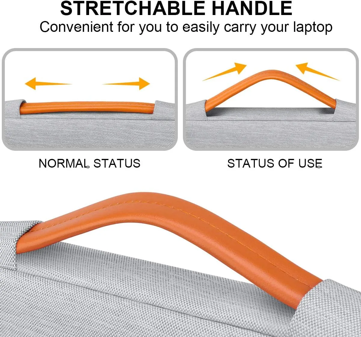 Lacdo 360° Protective Laptop Sleeve Case for 16 inch New MacBook Pro M4/M3/M2/M1 Pro/Max A3403 A3186 A2991 A2780 A2485 A2141 2024-2019, 15 inch Surface Laptop 7th Copilot PC/6/5/4/3 Computer Bag, Gray