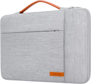 Lacdo 360° Protective Laptop Sleeve Case for 16 inch New MacBook Pro M4/M3/M2/M1 Pro/Max A3403 A3186 A2991 A2780 A2485 A2141 2024-2019, 15 inch Surface Laptop 7th Copilot PC/6/5/4/3 Computer Bag, Gray