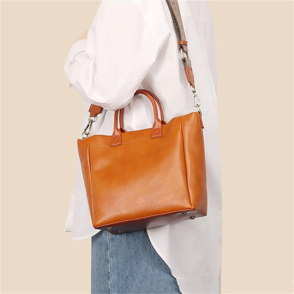 Ladies Handbag Shoulder Retro Bag Tote Women Large Capacity Temperament Crossbody Bag