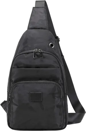 Lanola Men‘s Crossbody Sling Bag Single-shoulder Bag Chest Bag Outdoors Travel Hiking Chest Bag Daypack for Men