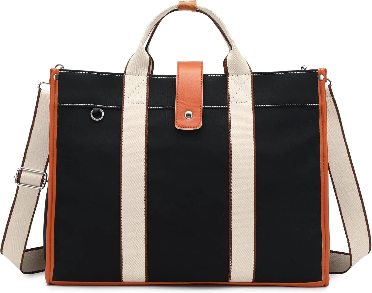 Laptop Bag for Women 15.6 Inch Lightweight Canvas Tote Bags Teacher Work Bag for School Travel