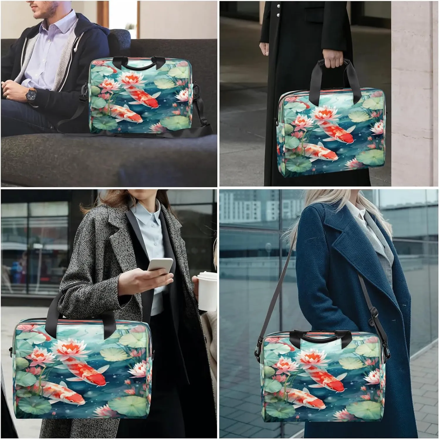 Laptop Carrying Case, Laptop and Tablet, Sleek Design, Water-Repellent Fabric, Business Casual, Casual Toploader