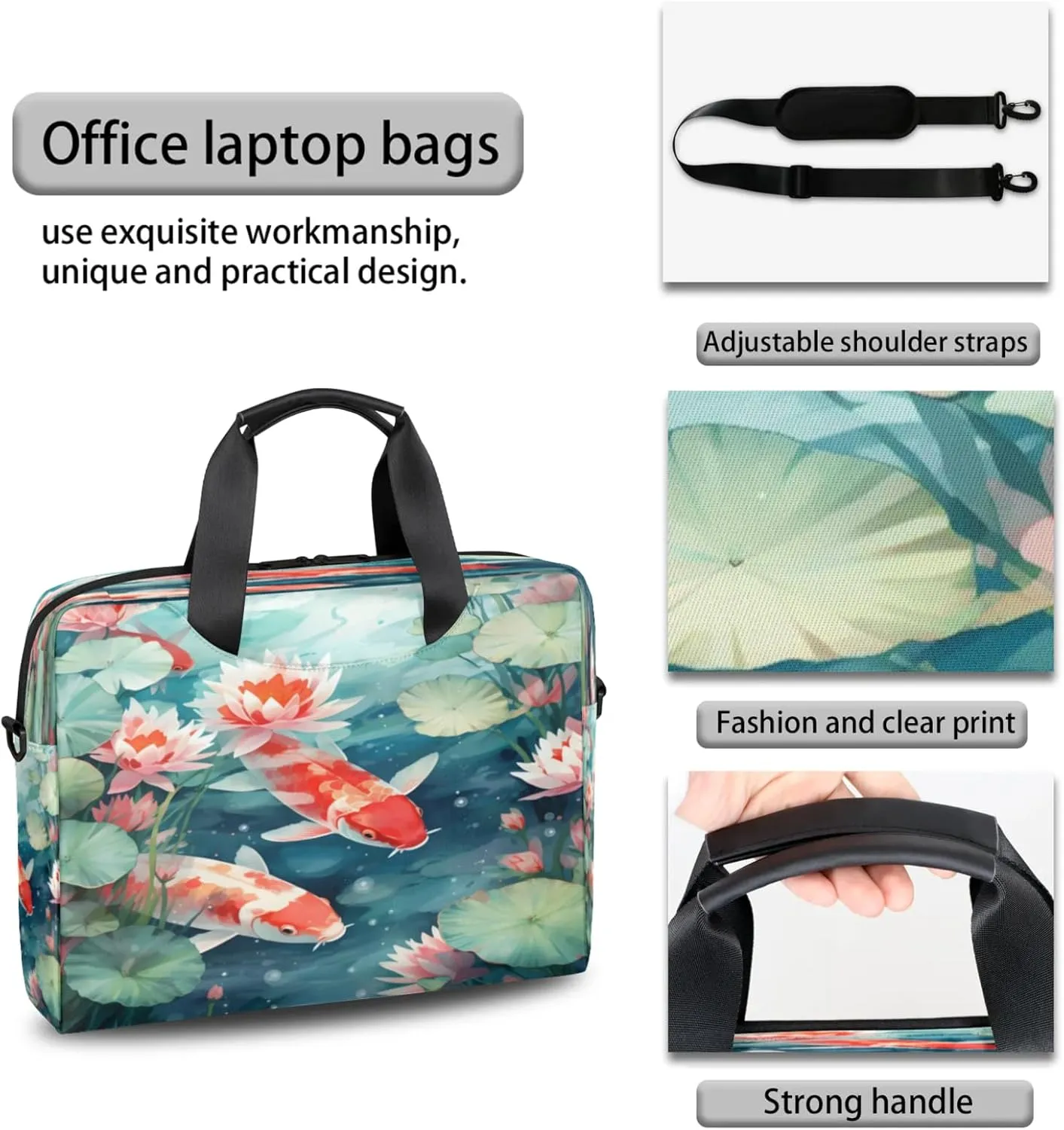 Laptop Carrying Case, Laptop and Tablet, Sleek Design, Water-Repellent Fabric, Business Casual, Casual Toploader