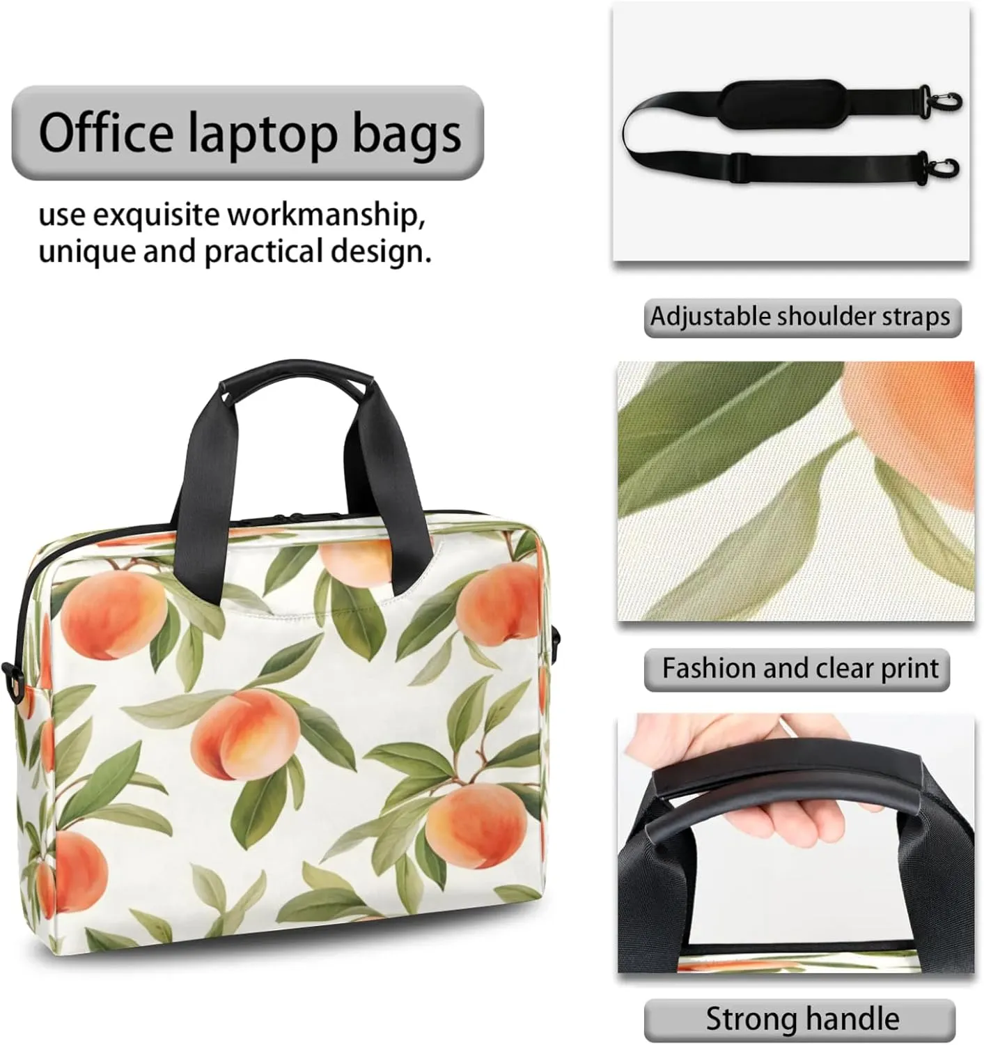 Laptop Carrying Case, Laptop and Tablet, Sleek Design, Water-Repellent Fabric, Business Casual, Casual Toploader