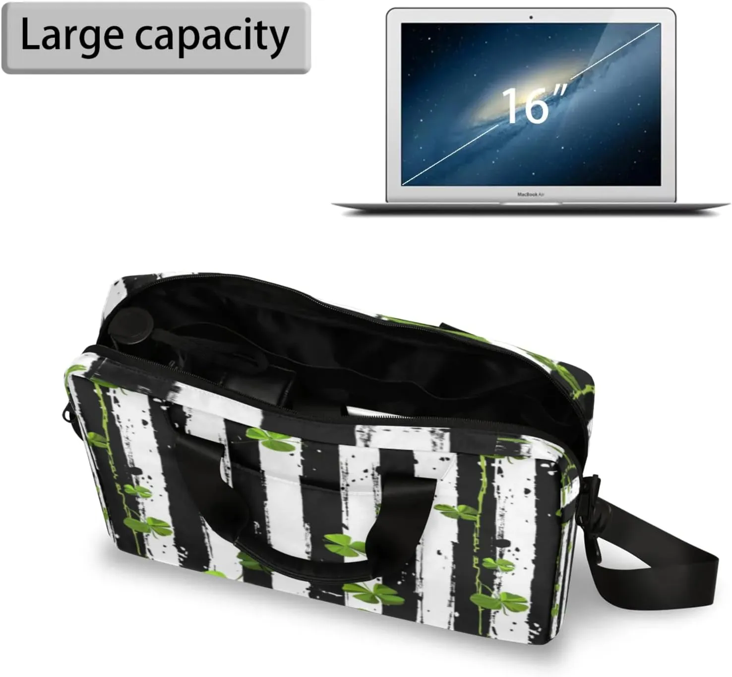 Laptop Carrying Case, Laptop and Tablet, Sleek Design, Water-Repellent Fabric, Business Casual, Casual Toploader