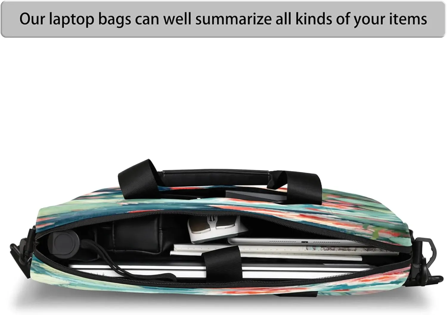 Laptop Carrying Case, Laptop and Tablet, Sleek Design, Water-Repellent Fabric, Business Casual, Casual Toploader