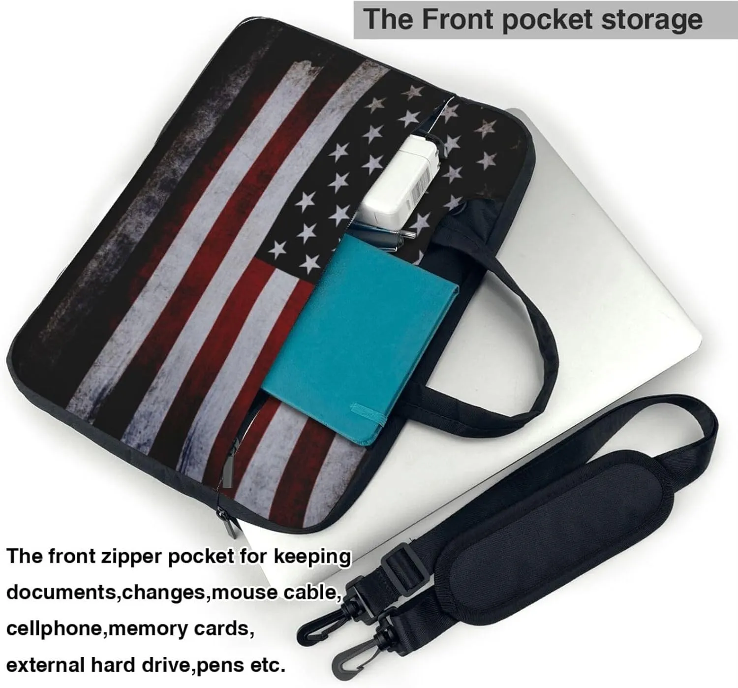 Laptop Crossbody Bag fit,Funny Pumpkin Laptop Briefcase, Suitable for teachers students Office Workers