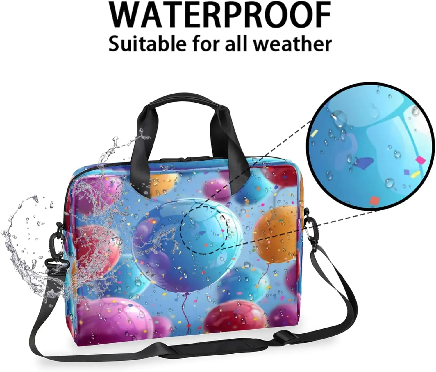 Laptop Shoulder Bag Compatible with Handle, Messenger Shoulder Case for Laptop or Tablet, Laptop Carrying Case