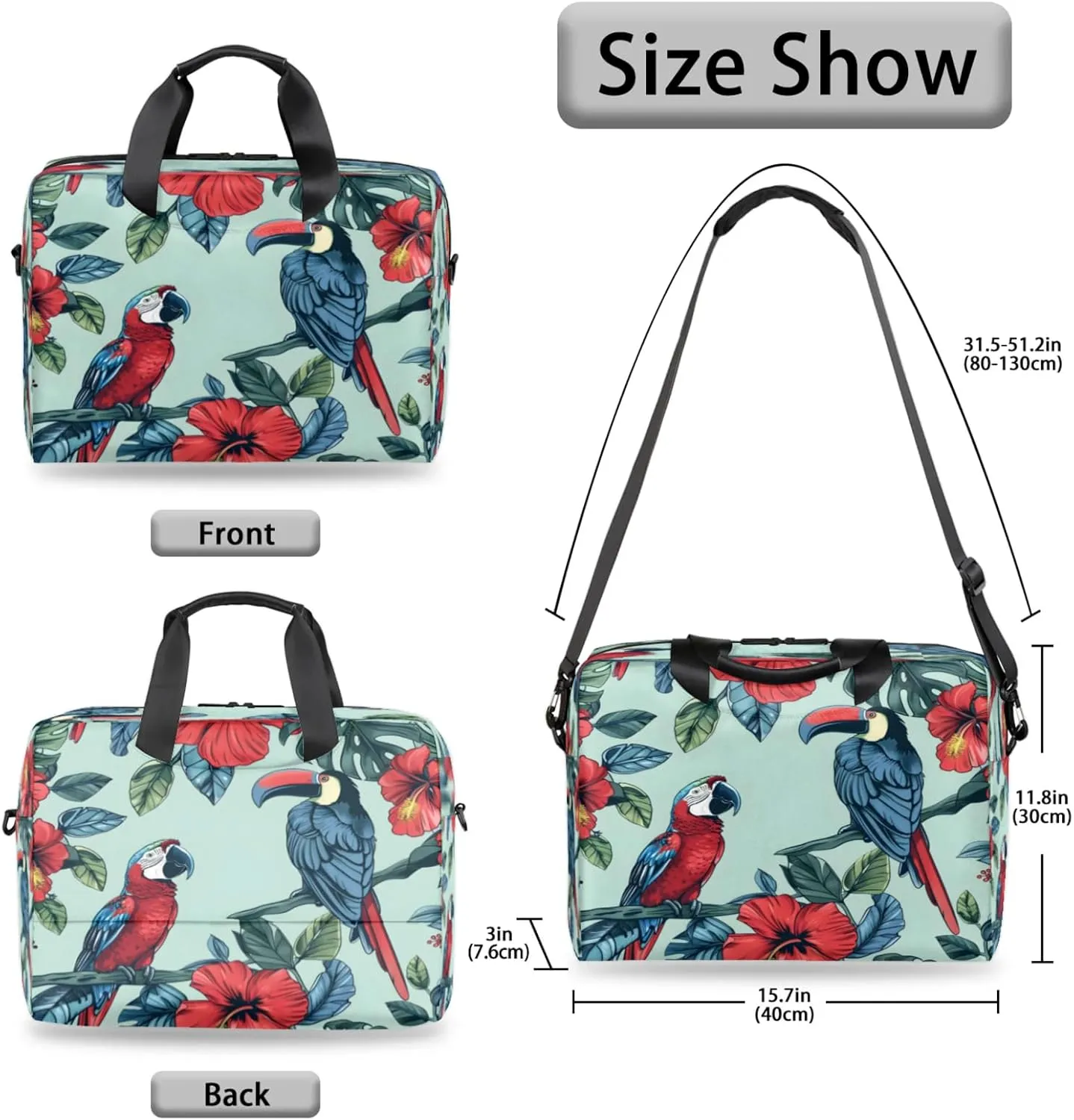 Laptop Shoulder Bag Compatible with Handle, Messenger Shoulder Case for Laptop or Tablet, Laptop Carrying Case