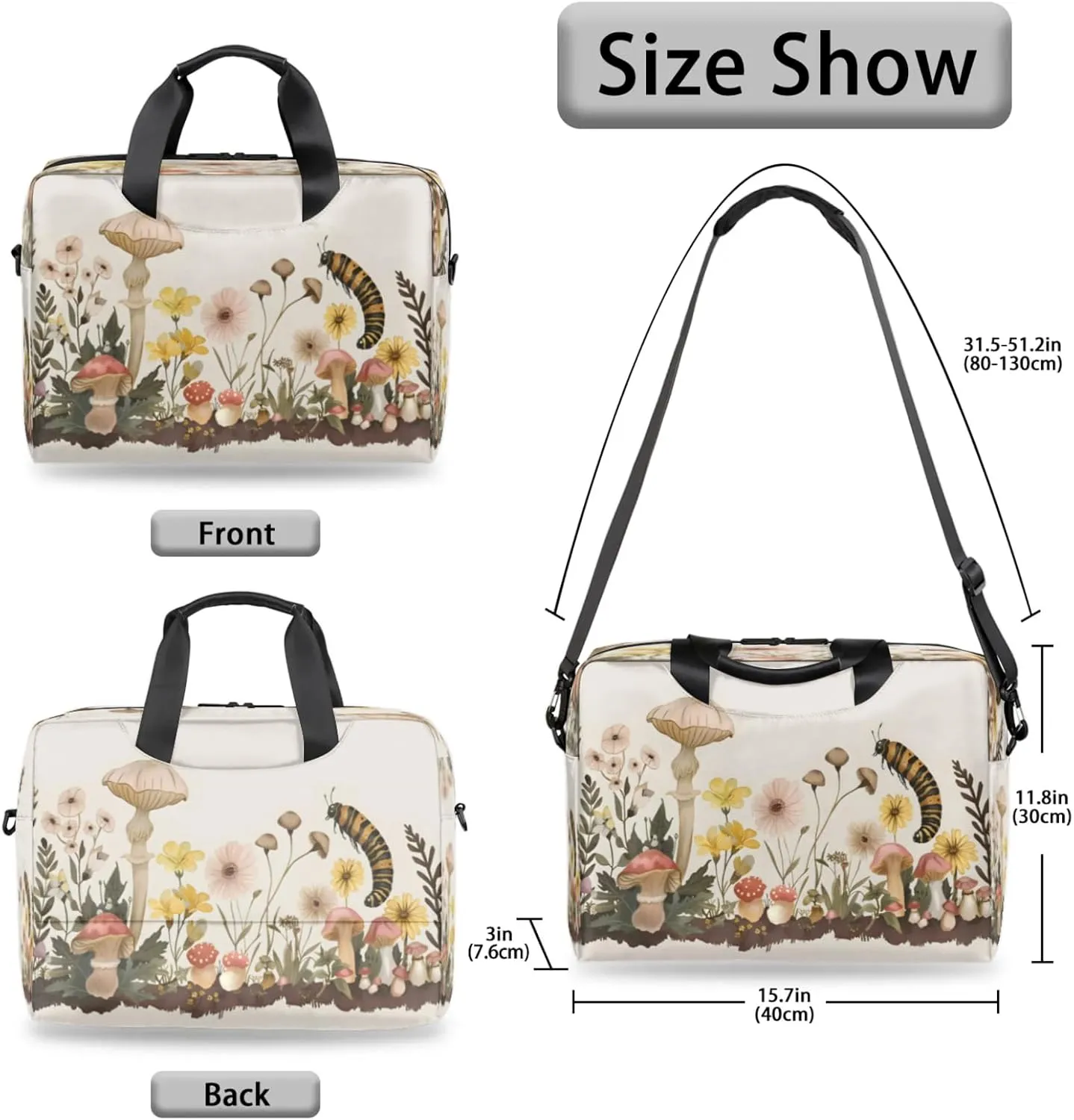 Laptop Shoulder Bag Compatible with Handle, Messenger Shoulder Case for Laptop or Tablet, Laptop Carrying Case
