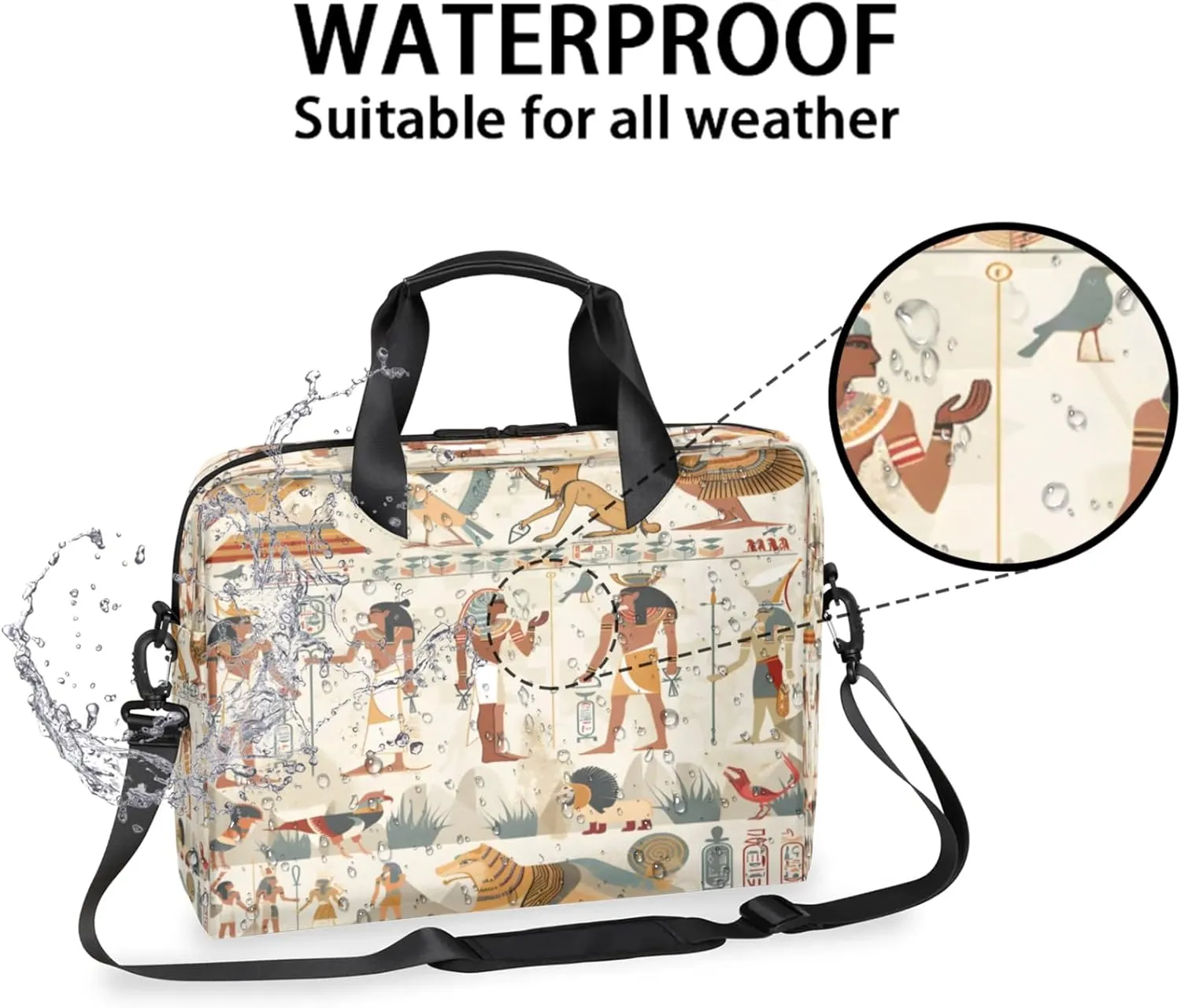 Laptop Shoulder Bag Compatible with Handle, Messenger Shoulder Case for Laptop or Tablet, Laptop Carrying Case