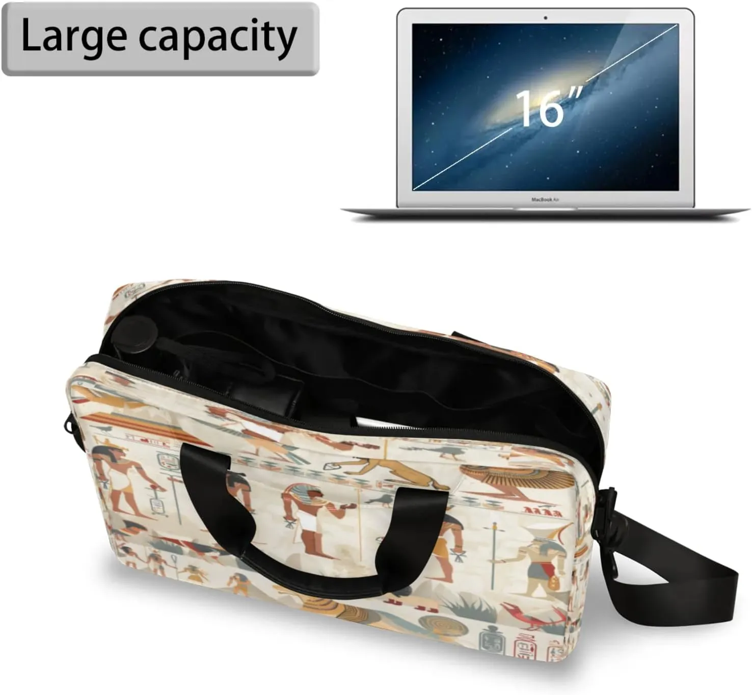 Laptop Shoulder Bag Compatible with Handle, Messenger Shoulder Case for Laptop or Tablet, Laptop Carrying Case