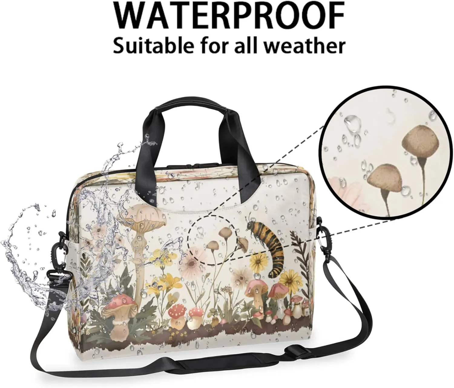 Laptop Shoulder Bag Compatible with Handle, Messenger Shoulder Case for Laptop or Tablet, Laptop Carrying Case