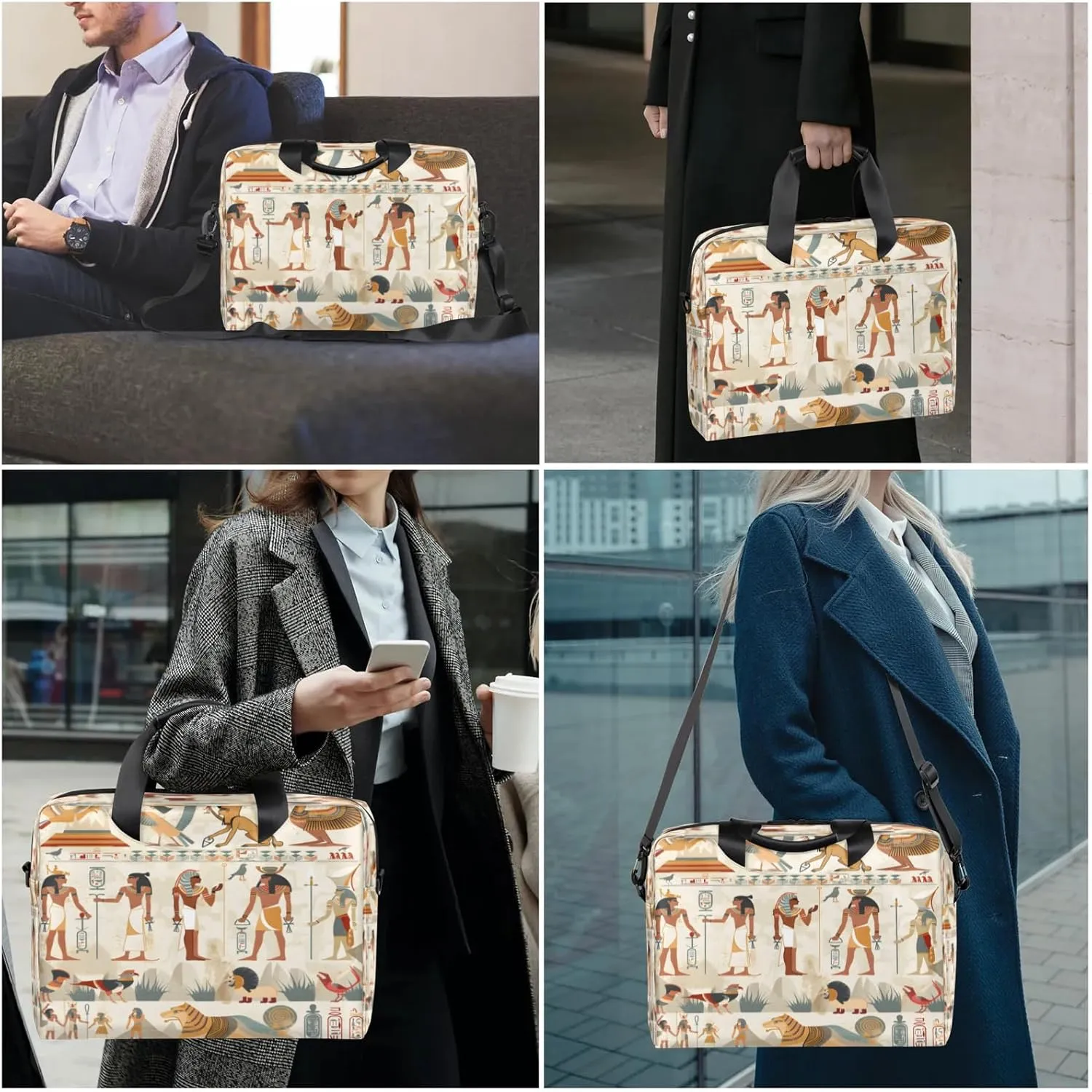 Laptop Shoulder Bag Compatible with Handle, Messenger Shoulder Case for Laptop or Tablet, Laptop Carrying Case