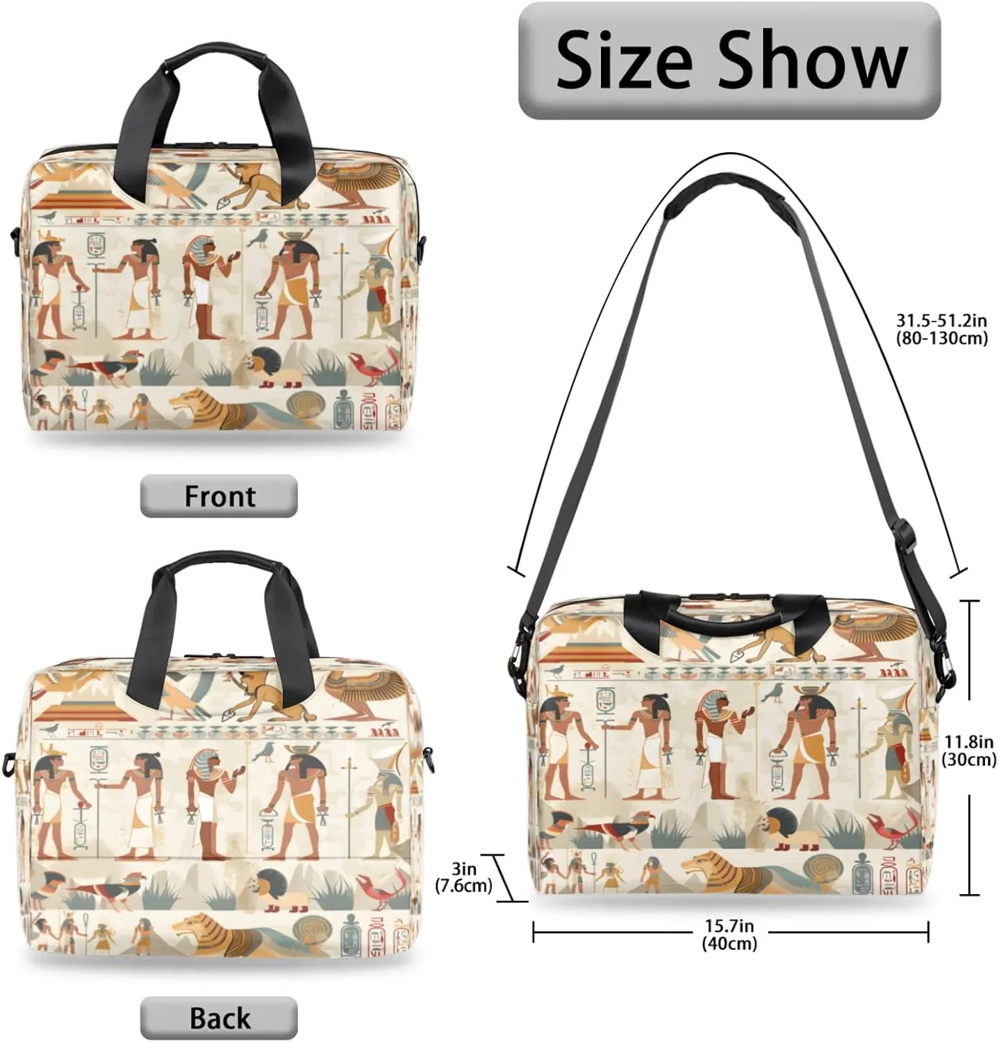 Laptop Shoulder Bag Compatible with Handle, Messenger Shoulder Case for Laptop or Tablet, Laptop Carrying Case