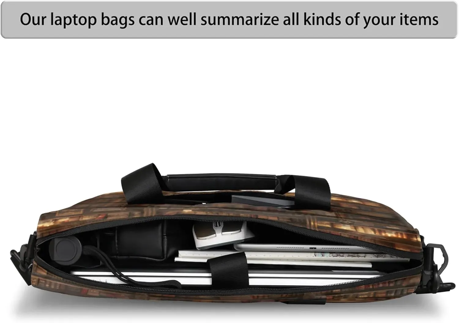 Laptop Shoulder Bag Compatible with Handle, Messenger Shoulder Case for Laptop or Tablet, Laptop Carrying Case
