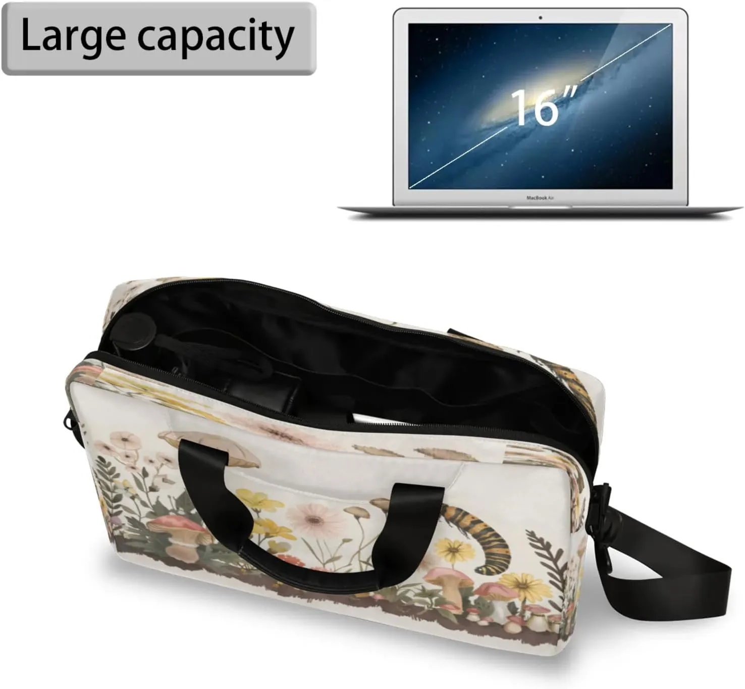 Laptop Shoulder Bag Compatible with Handle, Messenger Shoulder Case for Laptop or Tablet, Laptop Carrying Case