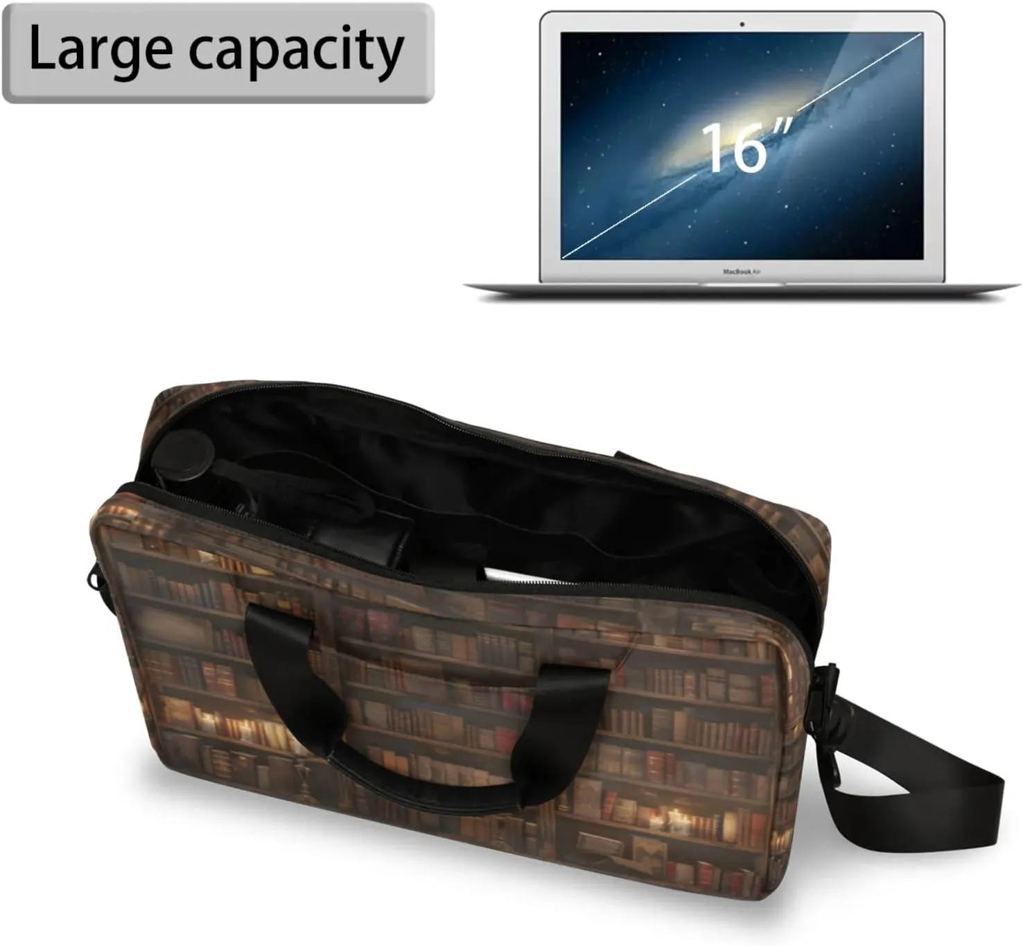 Laptop Shoulder Bag Compatible with Handle, Messenger Shoulder Case for Laptop or Tablet, Laptop Carrying Case