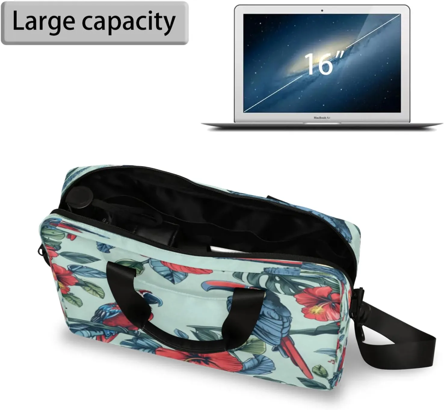 Laptop Shoulder Bag Compatible with Handle, Messenger Shoulder Case for Laptop or Tablet, Laptop Carrying Case