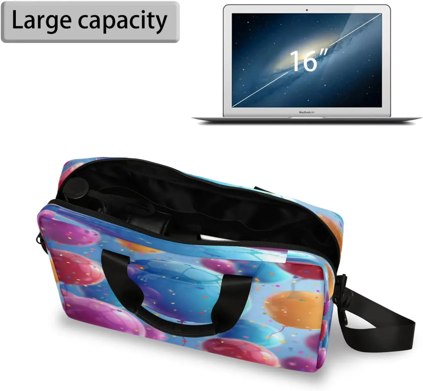 Laptop Shoulder Bag Compatible with Handle, Messenger Shoulder Case for Laptop or Tablet, Laptop Carrying Case