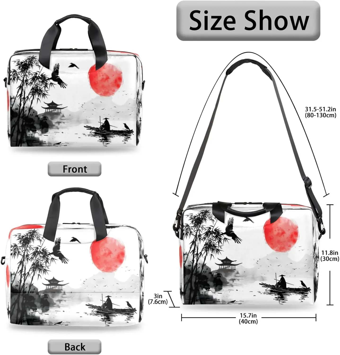 Laptop Shoulder Bag Compatible with Handle, Messenger Shoulder Case for Laptop or Tablet, Laptop Carrying Case