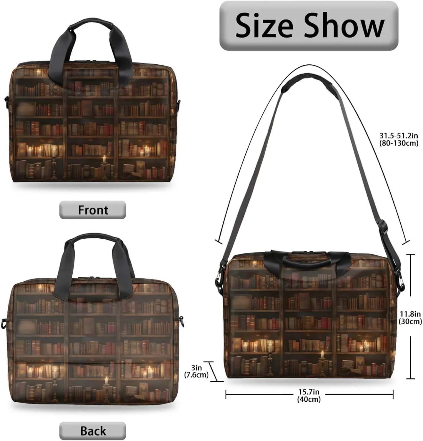 Laptop Shoulder Bag Compatible with Handle, Messenger Shoulder Case for Laptop or Tablet, Laptop Carrying Case