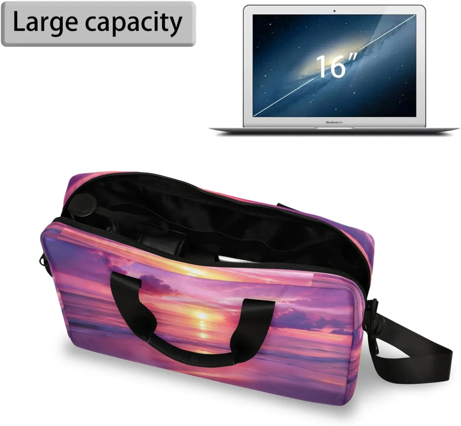 Laptop Shoulder Bag Compatible with Handle, Messenger Shoulder Case for Laptop or Tablet, Laptop Carrying Case