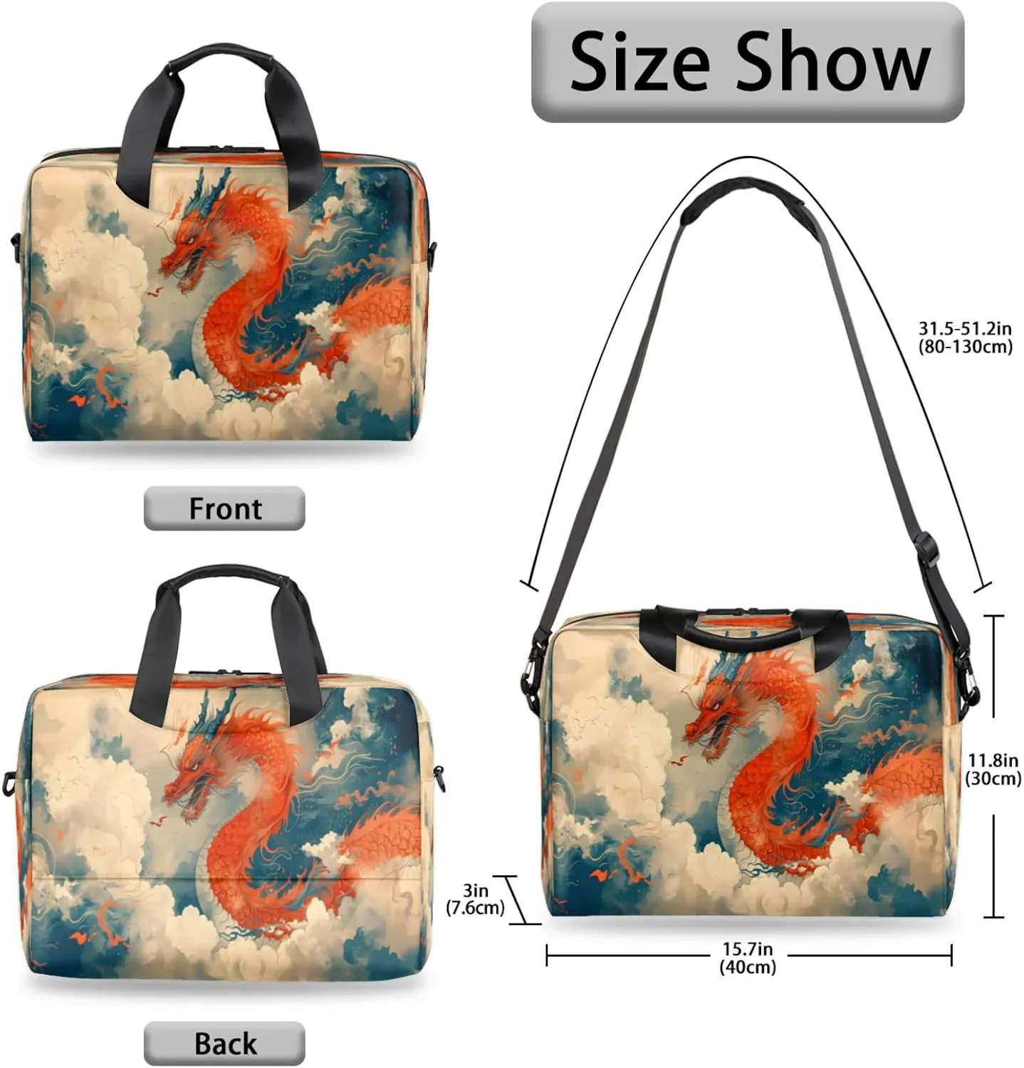 Laptop Shoulder Bag Compatible with Handle, Messenger Shoulder Case for Laptop or Tablet, Laptop Carrying Case
