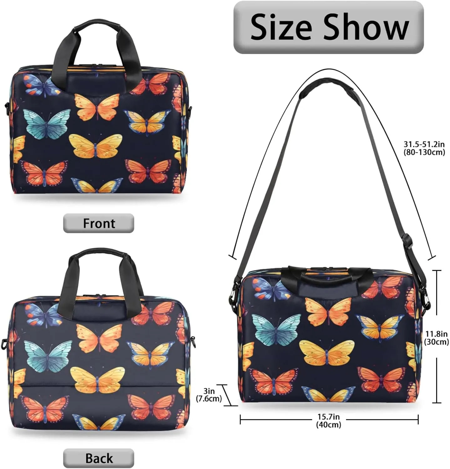 Laptop Shoulder Bag Compatible with Handle, Messenger Shoulder Case for Tablet, Laptop Carrying Case