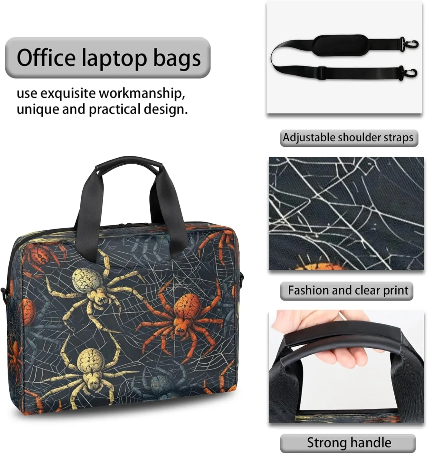 Laptop Shoulder Bag Compatible with Handle, Messenger Shoulder Case for Tablet, Laptop Carrying Case