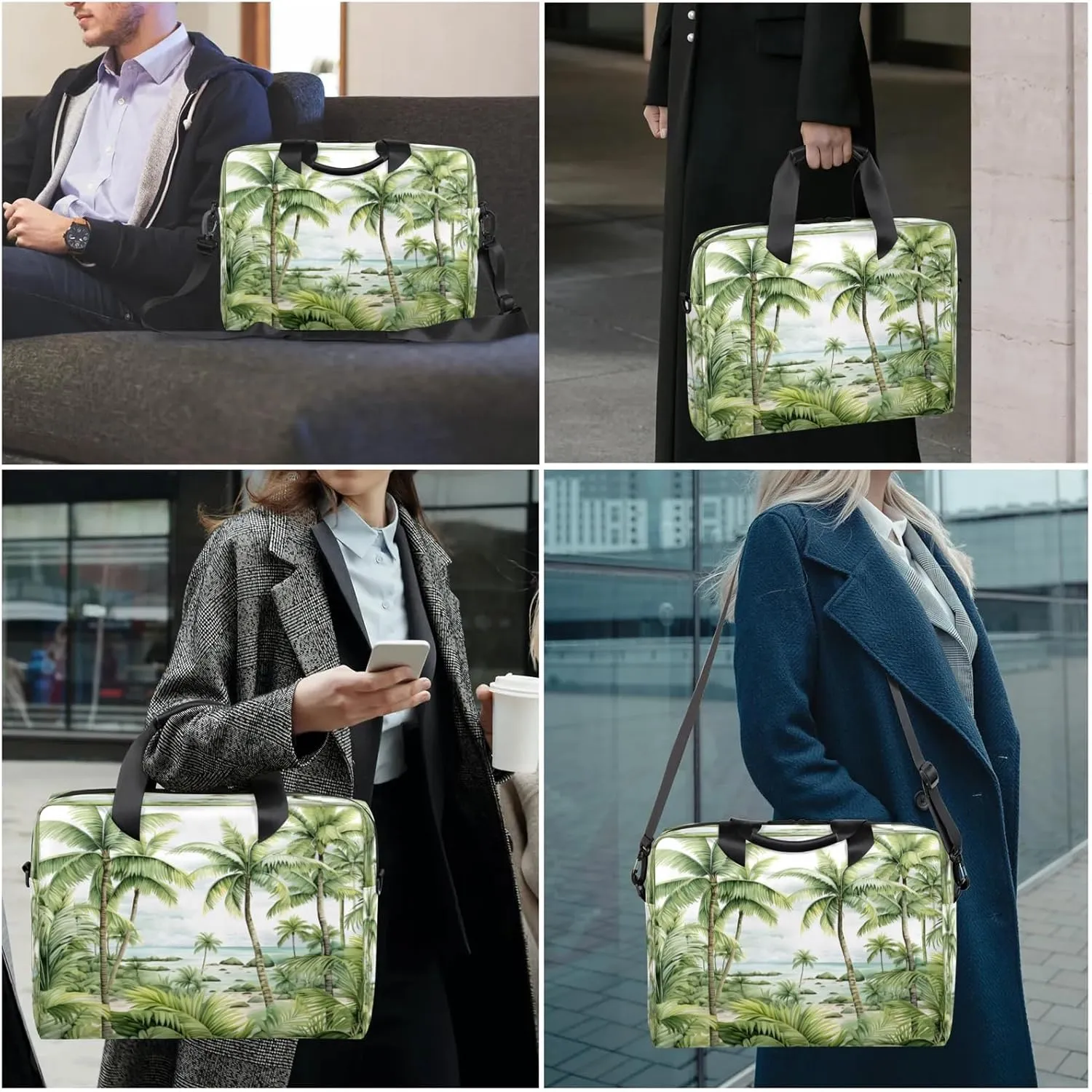 Laptop Shoulder Bag Compatible with Handle, Messenger Shoulder Case for Tablet, Laptop Carrying Case