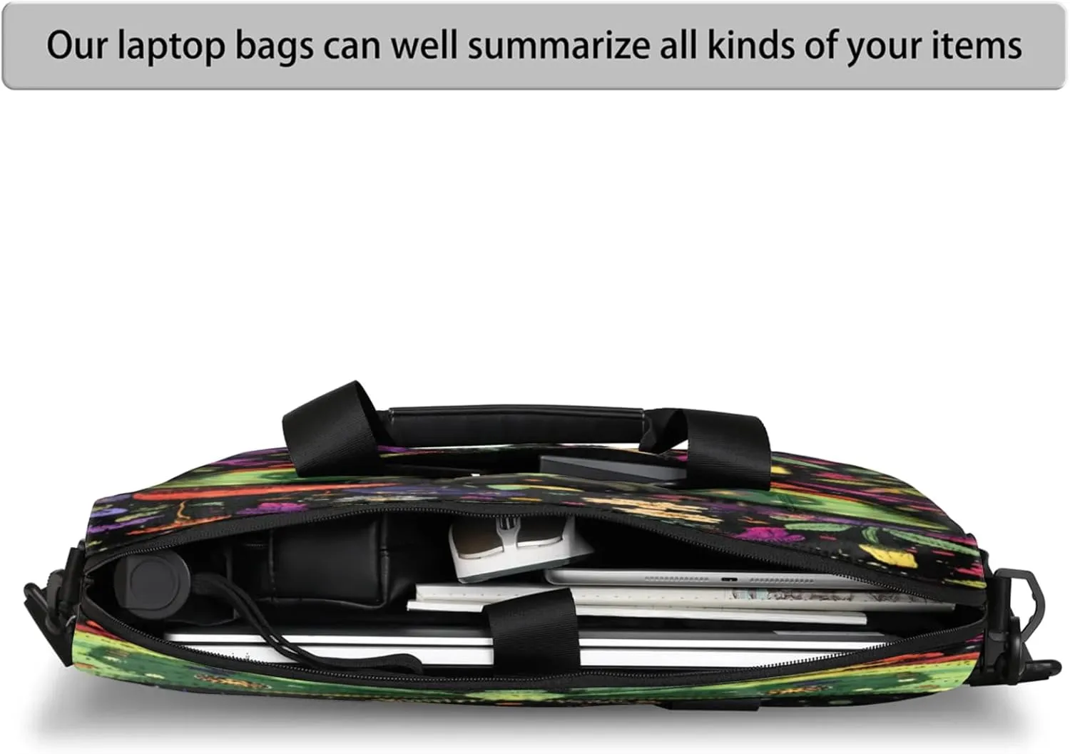 Laptop Shoulder Bag Compatible with Handle, Messenger Shoulder Case for Tablet, Laptop Carrying Case