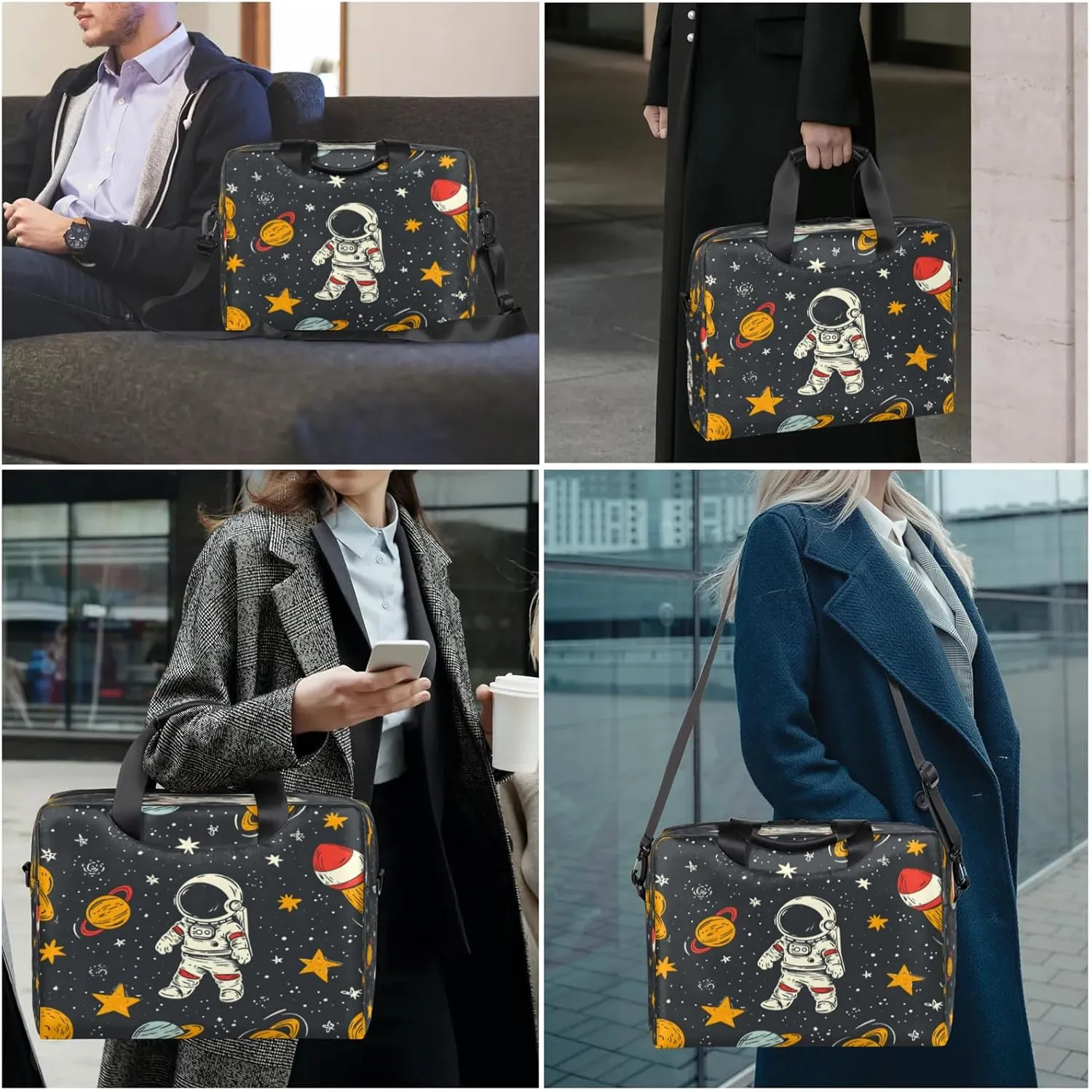 Laptop Shoulder Bag Compatible with Handle, Messenger Shoulder Case for Tablet, Laptop Carrying Case