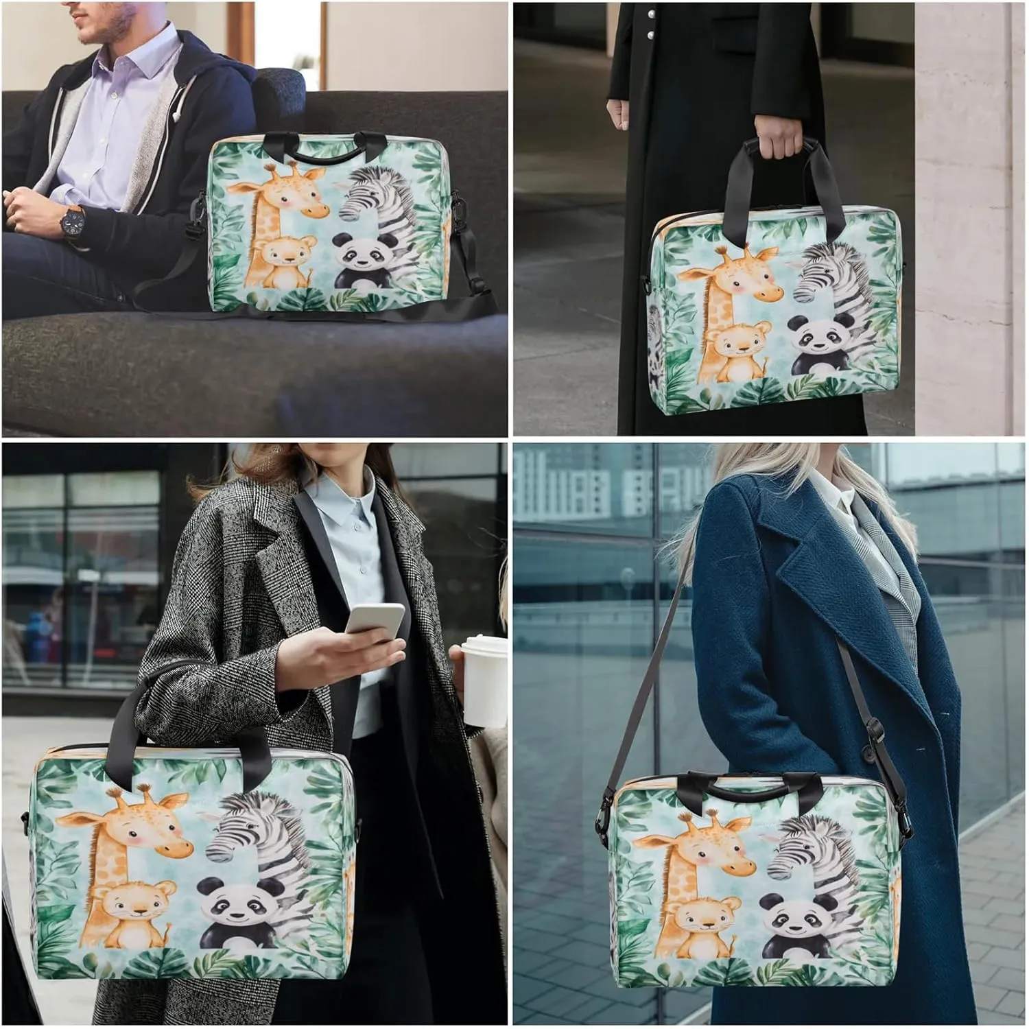 Laptop Shoulder Bag Compatible with Handle, Messenger Shoulder Case for Tablet, Laptop Carrying Case