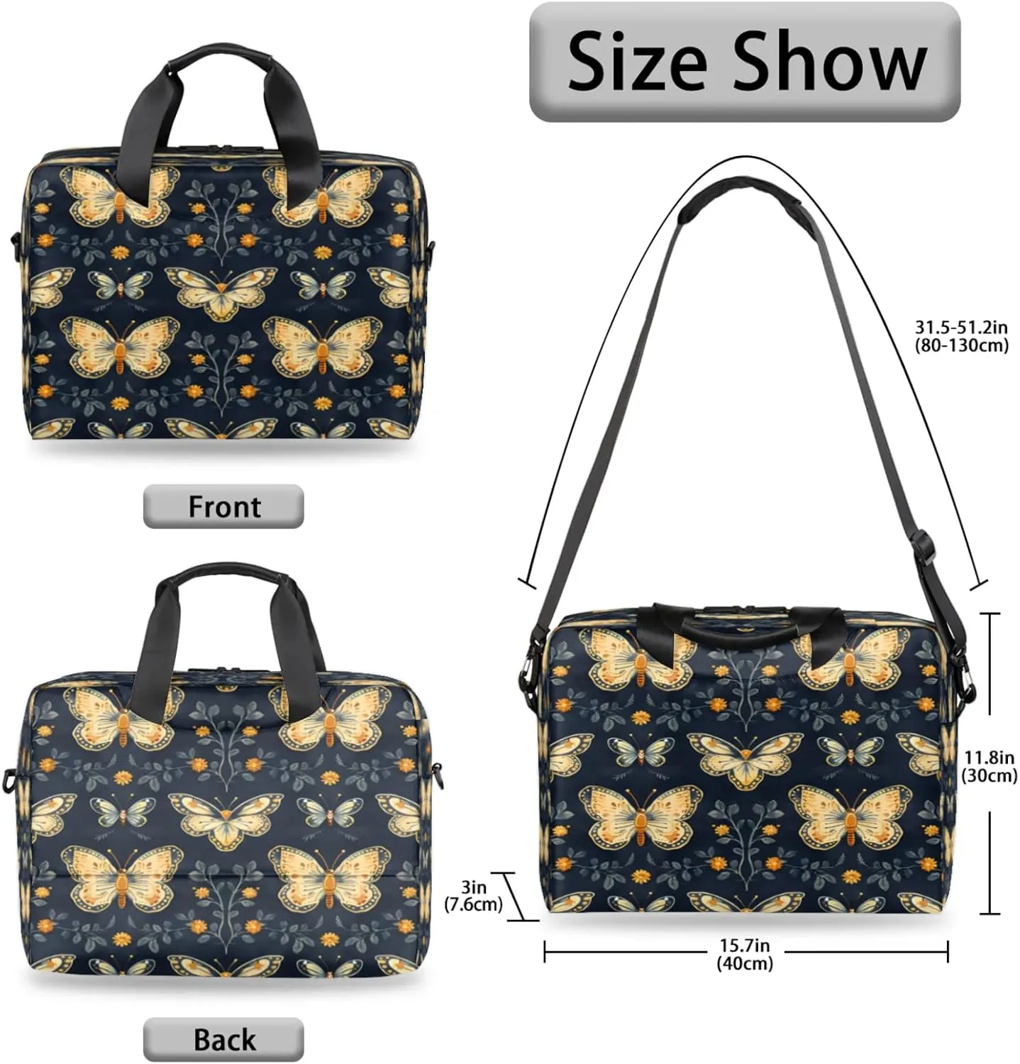 Laptop Shoulder Bag Compatible with Handle, Messenger Shoulder Case for Tablet, Laptop Carrying Case
