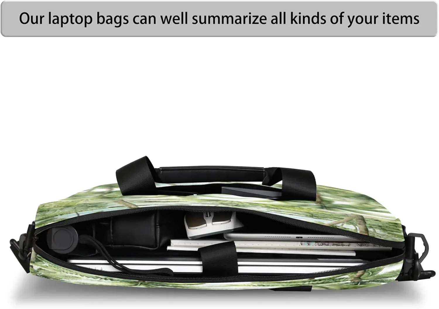 Laptop Shoulder Bag Compatible with Handle, Messenger Shoulder Case for Tablet, Laptop Carrying Case