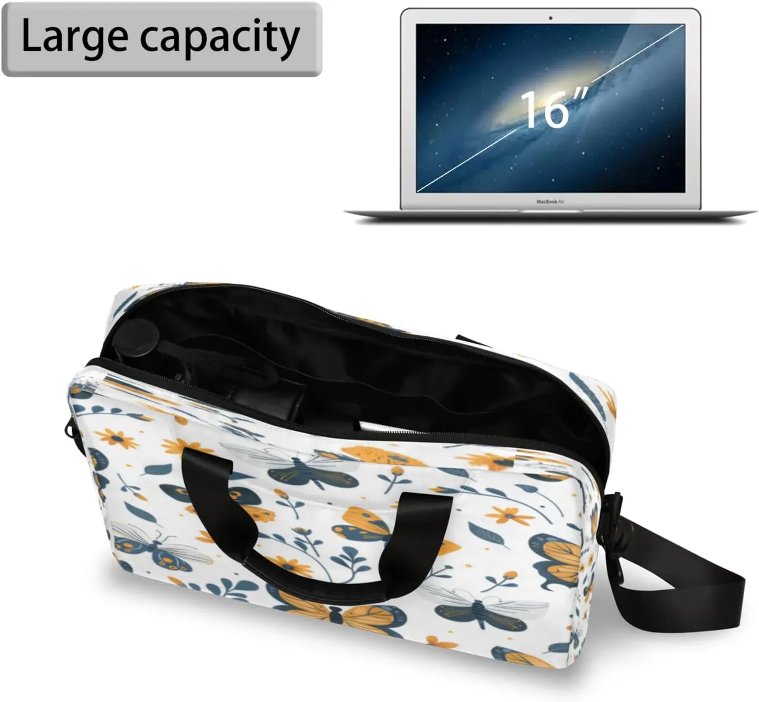 Laptop Shoulder Bag Compatible with Handle, Messenger Shoulder Case for Tablet, Laptop Carrying Case