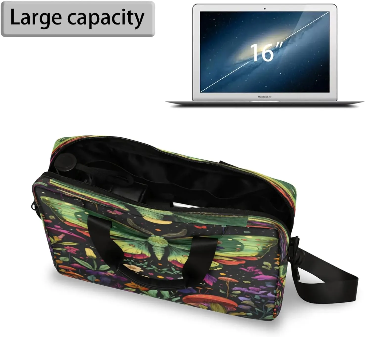 Laptop Shoulder Bag Compatible with Handle, Messenger Shoulder Case for Tablet, Laptop Carrying Case